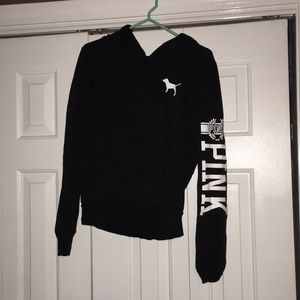 Pink full zip hoodie